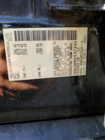 Photo 10 from auction – 2012 NISSAN ALTIMA BAS with VIN 1N4AL2AP0CN537340