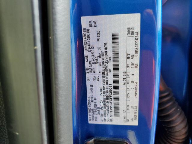 Photo 10 from auction – 2015 FORD F150 SUPER with VIN 1FTEW1CFXFFC59031