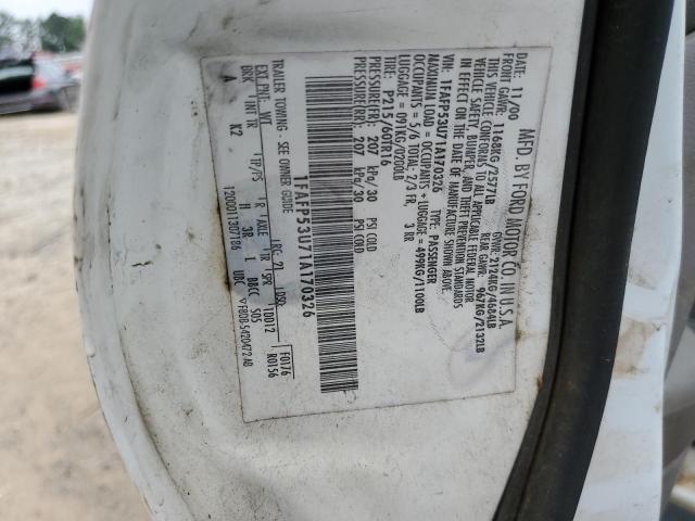 Photo 10 from auction – 2001 FORD TAURUS SE with VIN 1FAFP53U71A170326