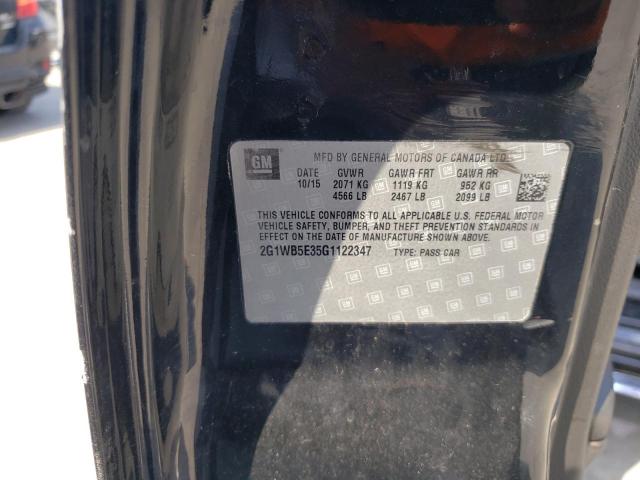 Photo 10 from auction – 2016 CHEVROLET IMPALA LIM with VIN 2G1WB5E35G1122347