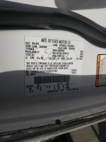 Photo 10 from auction – 2004 FORD EXPLORER X with VIN 1FMZU63E74ZB35785