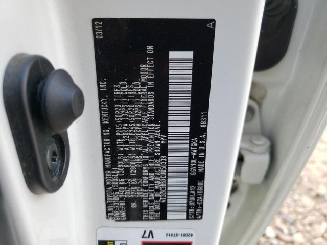Photo 10 from auction – 2012 TOYOTA VENZA LE with VIN 4T3ZK3BBXCU050339