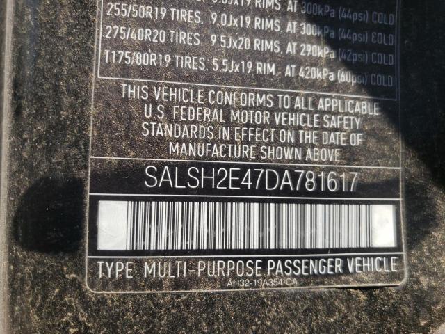 Photo 10 from auction – 2013 LAND ROVER RANGE ROVE with VIN SALSH2E47DA781617