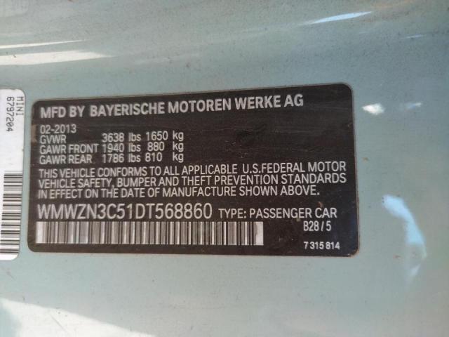 Photo 10 from auction – 2013 MINI COOPER with VIN WMWZN3C51DT568860