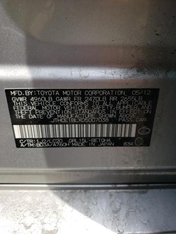 Photo 10 from auction – 2013 LEXUS GS 350 with VIN JTHCE1BLXD5007038