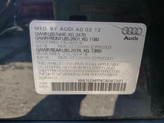 Photo 10 from auction – 2012 AUDI Q5 PREMIUM with VIN WA1LFAFPXCA087291