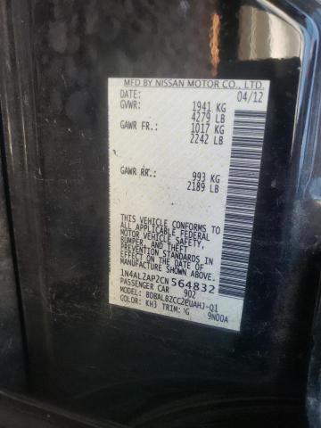 Photo 10 from auction – 2012 NISSAN ALTIMA with VIN 1N4AL2AP2CN564832
