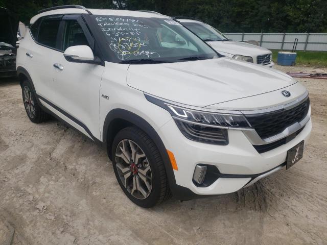 KIA SELTOS SX 2021 with VIN KNDETCA24M7218115 - Photo from auction