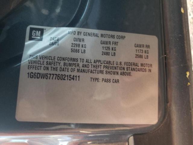Photo 10 from auction – 2006 CADILLAC STS with VIN 1G6DW677760215411