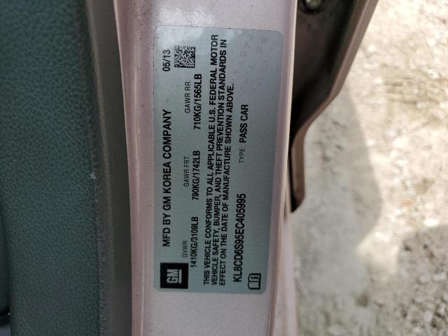 Photo 10 from auction – 2014 CHEVROLET SPARK 1LT with VIN KL8CD6S95EC405995