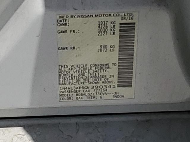 Photo 10 from auction – 2016 NISSAN ALTIMA 2.5 with VIN 1N4AL3AP6GN390341