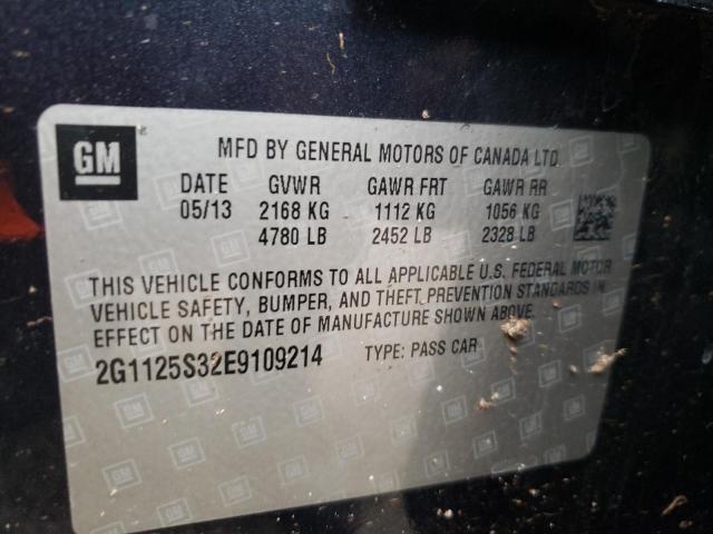Photo 10 from auction – 2014 CHEVROLET IMPALA LT with VIN 2G1125S32E9109214