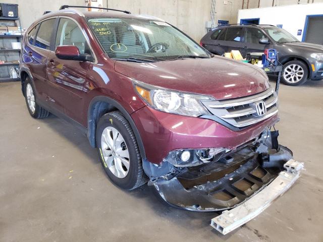 HONDA CR-V EX 2014 with VIN 5J6RM4H55EL074274 - Photo from auction
