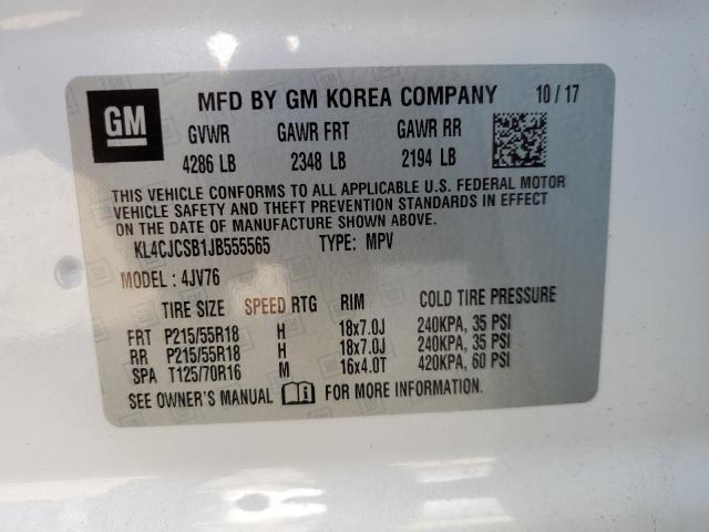 Photo 10 from auction – 2018 BUICK ENCORE ESS with VIN KL4CJCSB1JB555565