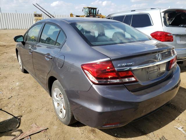 Photo 3 from auction – 2015 HONDA CIVIC LX with VIN 2HGFB2F5XFH502863