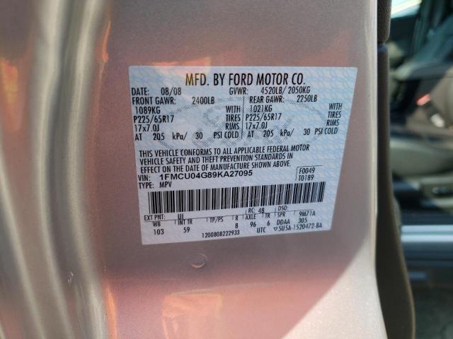 Photo 10 from auction – 2009 FORD ESCAPE LIM with VIN 1FMCU04G89KA27095