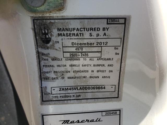 Photo 10 from auction – 2013 MASERATI GRANTURISM with VIN ZAM45VLA0D0069664