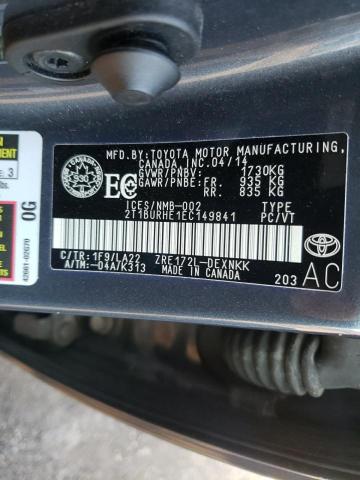 Photo 10 from auction – 2014 TOYOTA COROLLA L with VIN 2T1BURHE1EC149841