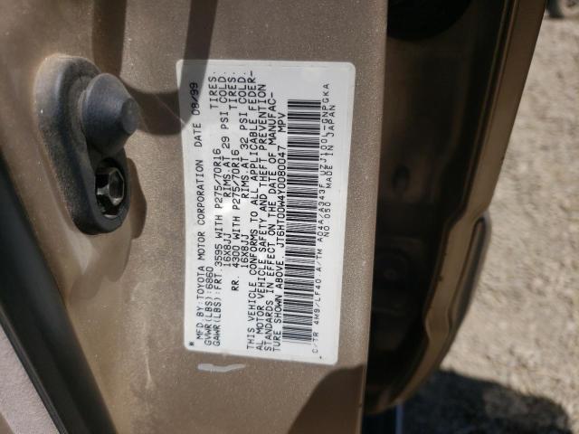 Photo 10 from auction – 2000 LEXUS LX 470 with VIN JT6HT00W4Y0080047