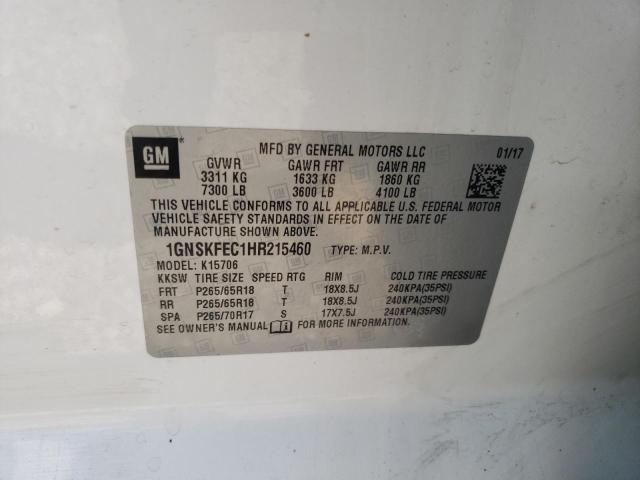 Photo 10 from auction – 2017 CHEVROLET TAHOE SPEC with VIN 1GNSKFEC1HR215460