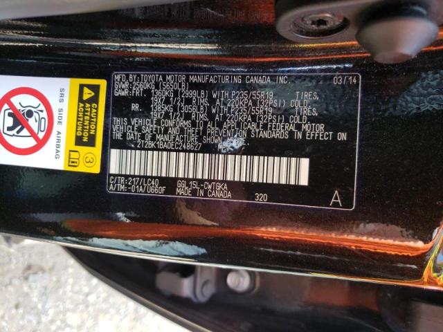 Photo 10 from auction – 2014 LEXUS RX 350 BAS with VIN 2T2BK1BA0EC248627