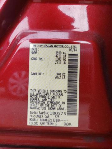 Photo 10 from auction – 2015 NISSAN ALTIMA 2.5 with VIN 1N4AL3AP8FC180575