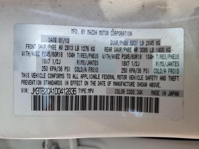 Photo 10 from auction – 2013 MAZDA CX-9 TOURI with VIN JM3TB2CA1D0412836