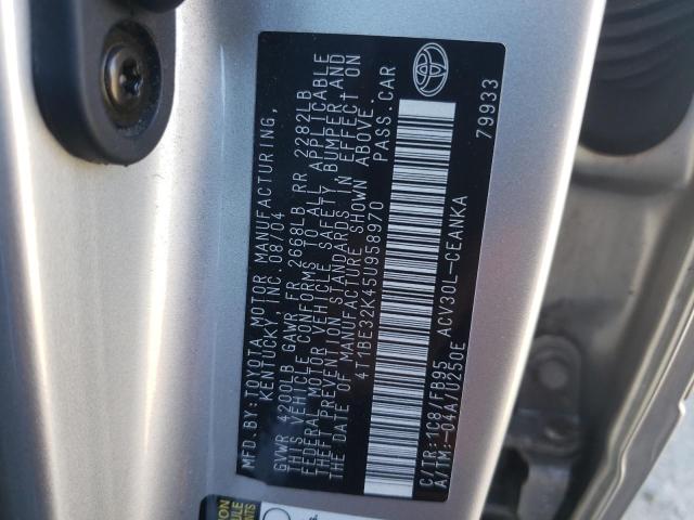 Photo 10 from auction – 2005 TOYOTA CAMRY LE with VIN 4T1BE32K45U958970