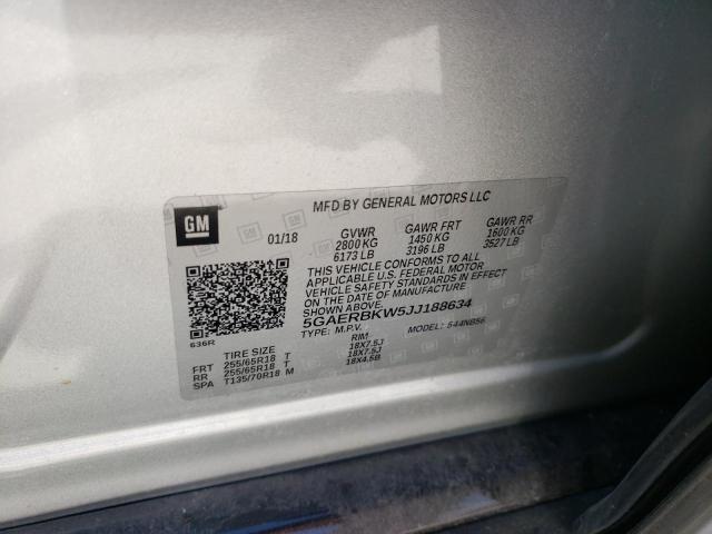 Photo 10 from auction – 2018 BUICK ENCLAVE ES with VIN 5GAERBKW5JJ188634