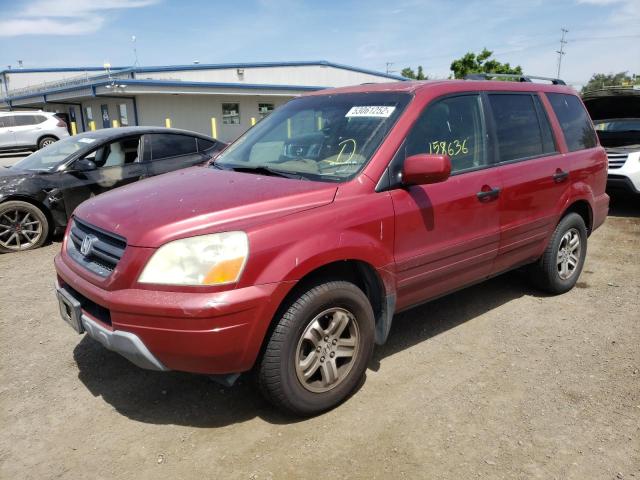 Photo 2 from auction – 2004 HONDA PILOT EXL with VIN 2HKYF18674H593719