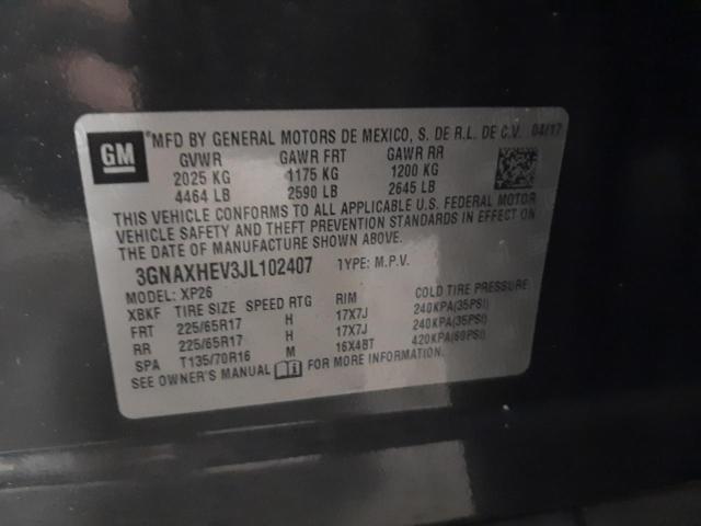 Photo 10 from auction – 2018 CHEVROLET EQUINOX LS with VIN 3GNAXHEV3JL102407