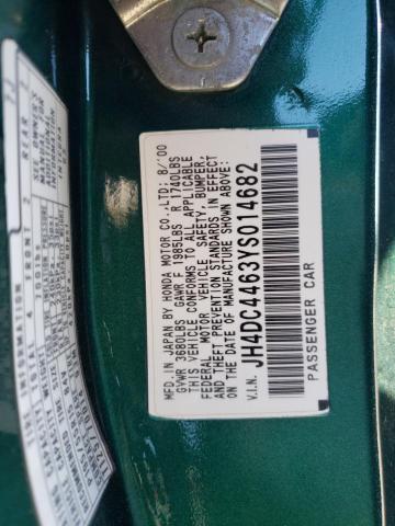 Photo 10 from auction – 2000 ACURA INTEGRA GS with VIN JH4DC4463YS014682