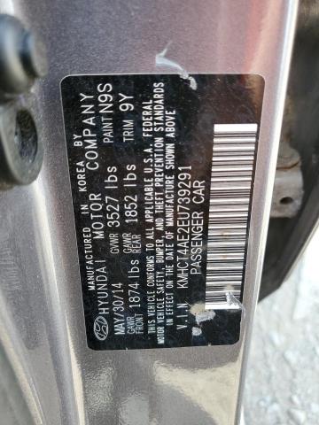 Photo 10 from auction – 2014 HYUNDAI ACCENT GLS with VIN KMHCT4AE2EU739291
