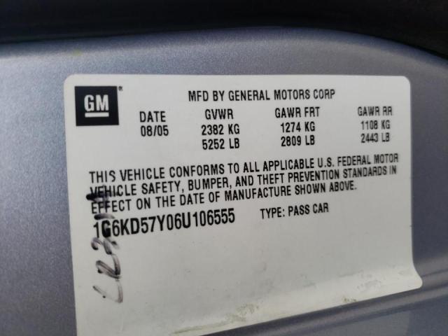 Photo 10 from auction – 2006 CADILLAC DTS with VIN 1G6KD57Y06U106555