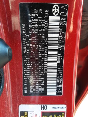Photo 10 from auction – 2014 TOYOTA COROLLA L with VIN 5YFBURHE0EP016794