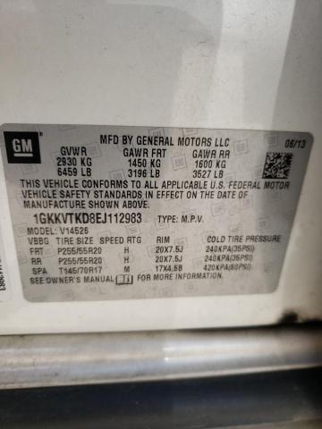 Photo 10 from auction – 2014 GMC ACADIA DEN with VIN 1GKKVTKD8EJ112983