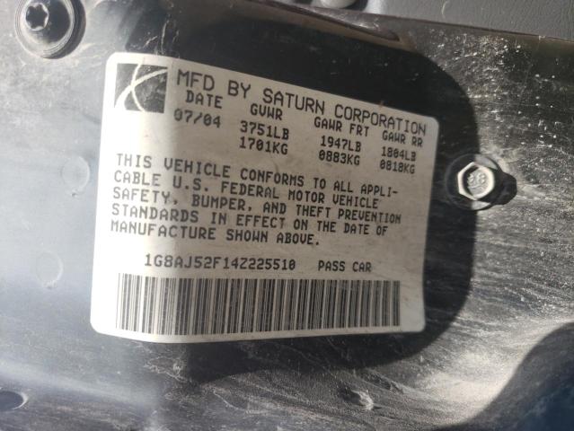 Photo 10 from auction – 2004 SATURN ION LEVEL with VIN 1G8AJ52F14Z225510