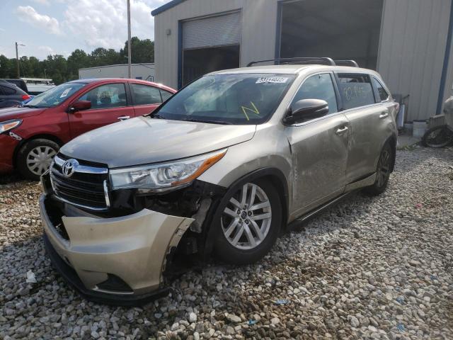 Photo 2 from auction – 2015 TOYOTA HIGHLANDER with VIN 5TDBKRFH2GS229954