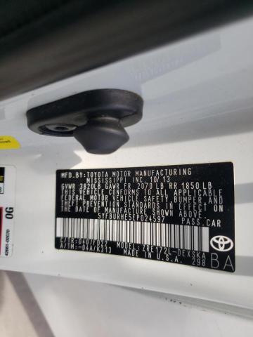 Photo 10 from auction – 2014 TOYOTA COROLLA L with VIN 5YFBURHE5EP024597
