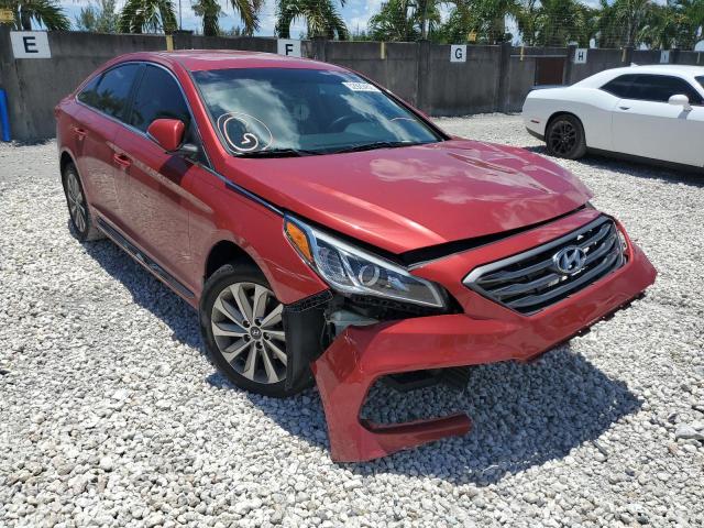 HYUNDAI SONATA SPO 2017 with VIN 5NPE34AFXHH488752 - Photo from auction