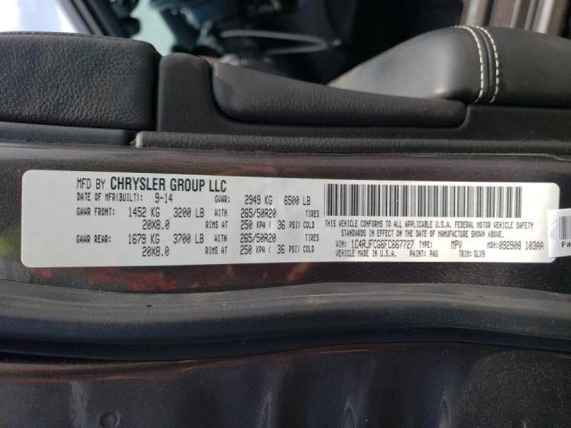Photo 10 from auction – 2015 JEEP GRAND CHER with VIN 1C4RJFCG6FC667727