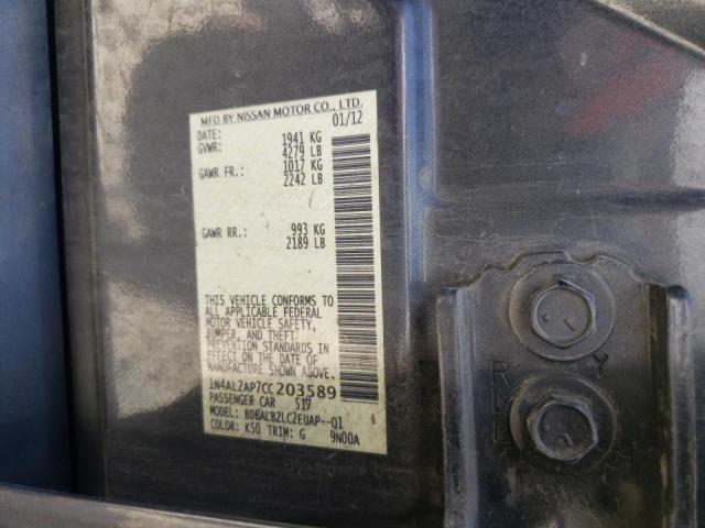 Photo 10 from auction – 2012 NISSAN ALTIMA BAS with VIN 1N4AL2AP7CC203589