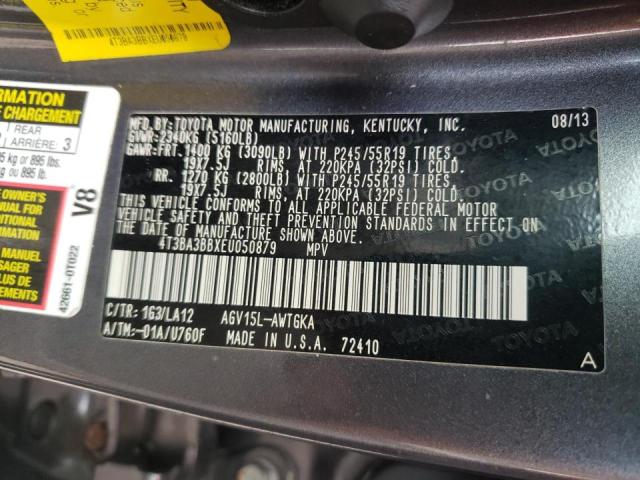 Photo 10 from auction – 2014 TOYOTA VENZA LE with VIN 4T3BA3BBXEU050879