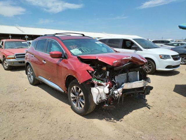 NISSAN MURANO S 2016 with VIN 5N1AZ2MG0GN162300 - Photo from auction