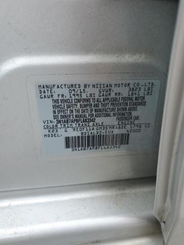 Photo 10 from auction – 2015 NISSAN SENTRA S with VIN 3N1AB7AP8FL683342