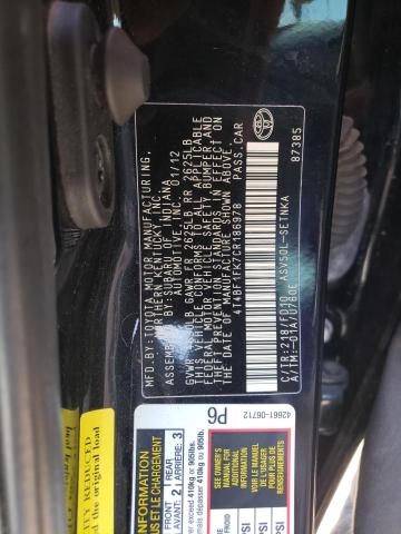 Photo 10 from auction – 2012 TOYOTA CAMRY BASE with VIN 4T4BF1FK7CR186978