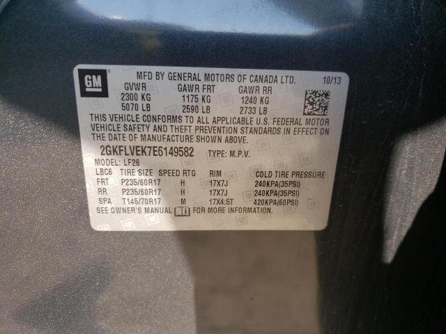Photo 10 from auction – 2014 GMC TERRAIN SL with VIN 2GKFLVEK7E6149582
