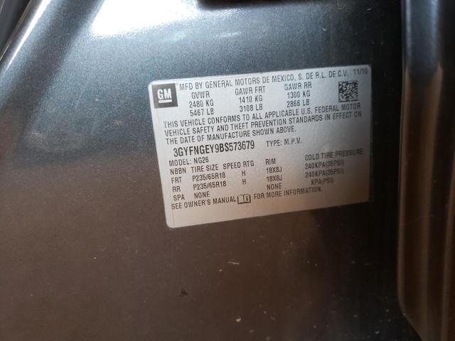 Photo 10 from auction – 2011 CADILLAC SRX with VIN 3GYFNGEY9BS573679