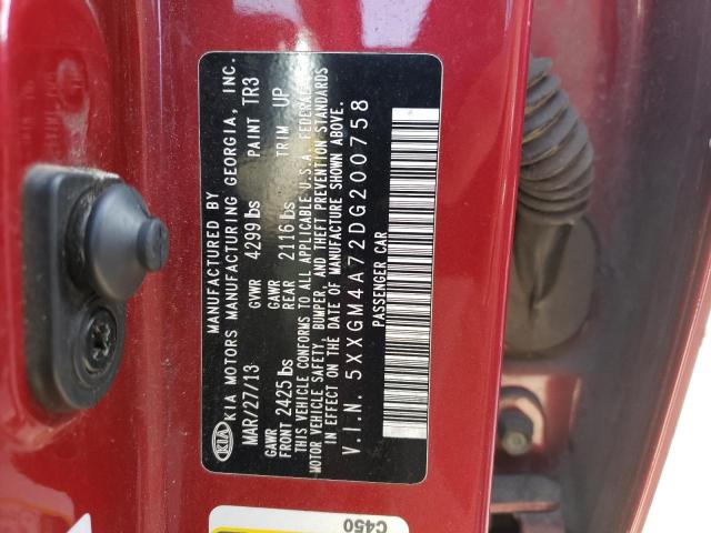 Photo 10 from auction – 2013 KIA OPTIMA LX with VIN 5XXGM4A72DG200758