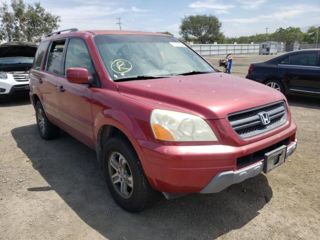 Photo 1 from auction – 2004 HONDA PILOT EXL with VIN 2HKYF18674H593719
